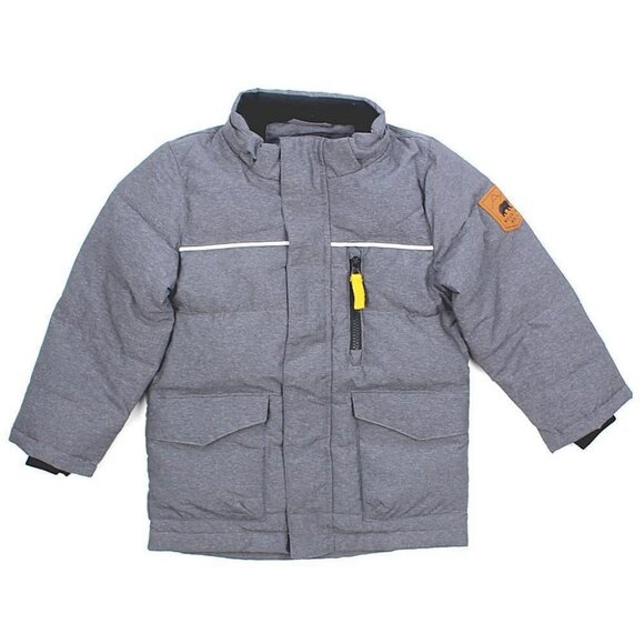 NAME IT Baby and Little Boy Down Filled Grey Winter Coat - Picture 5 of 5